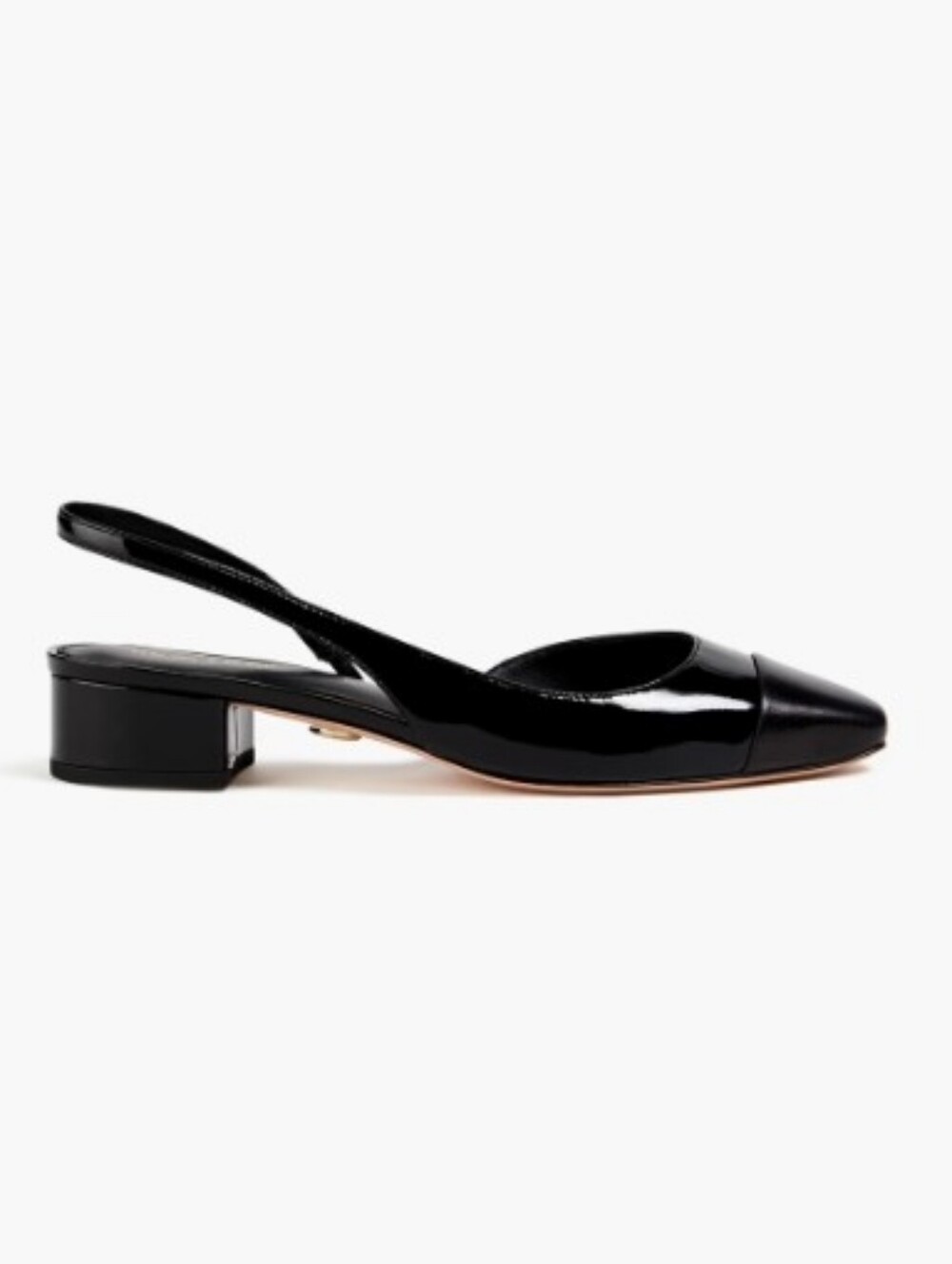 NWT Veronica Beard Cecile Slingback Black Patent Leather Heels Size 8
